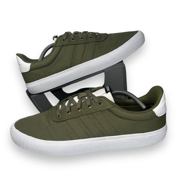Adidas Vulc Raid3r Skateboard Shoes "Focus Olive" GW8358 Men's 12 - Picture 1 of 10